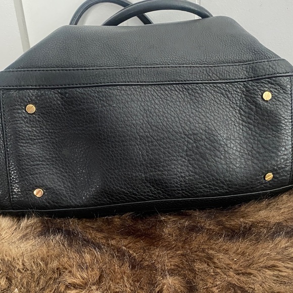 Tory Burch Black Tote with Gold Logo - Picture 5 of 6